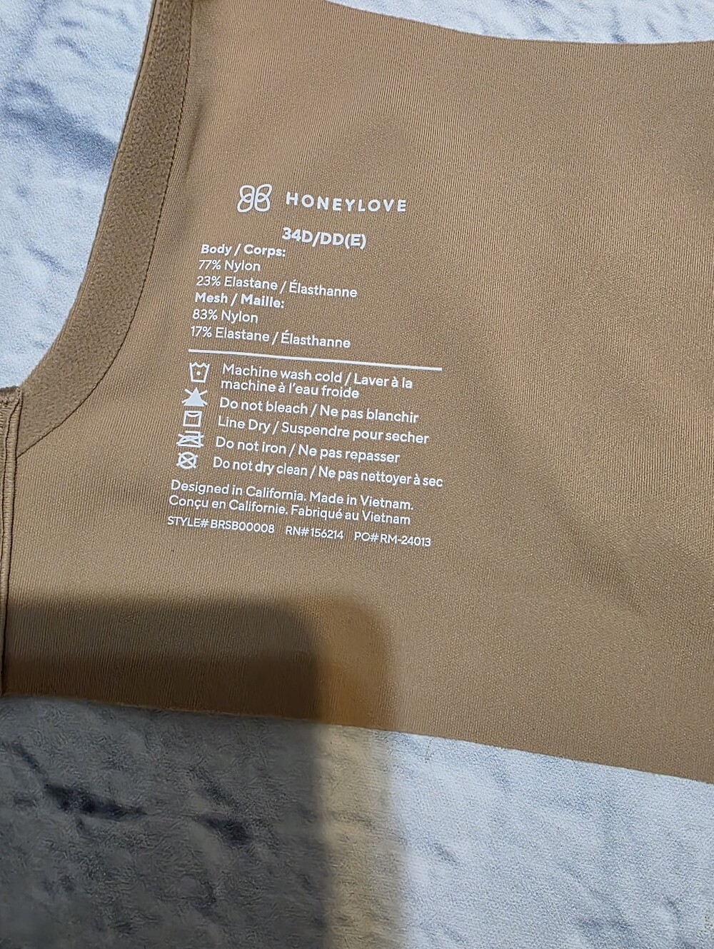 Honeylove Nude Seamless Wireless Bra - Picture 4 of 4